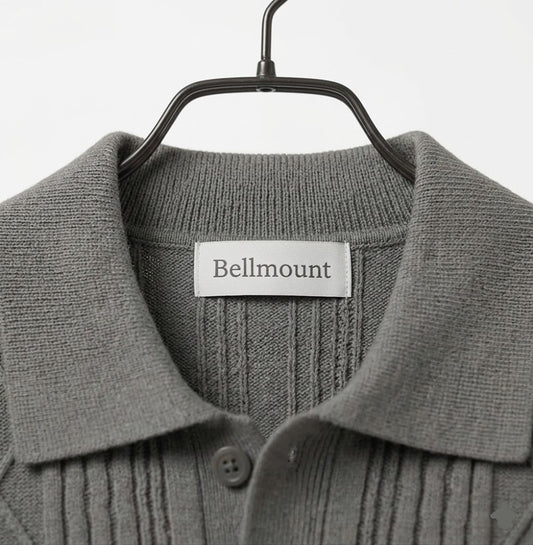 Cable-Knit Polo Cardigan T. Shirt
