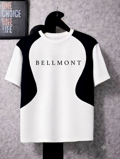 BELLMONT White Oversized Baggy T-Shirt