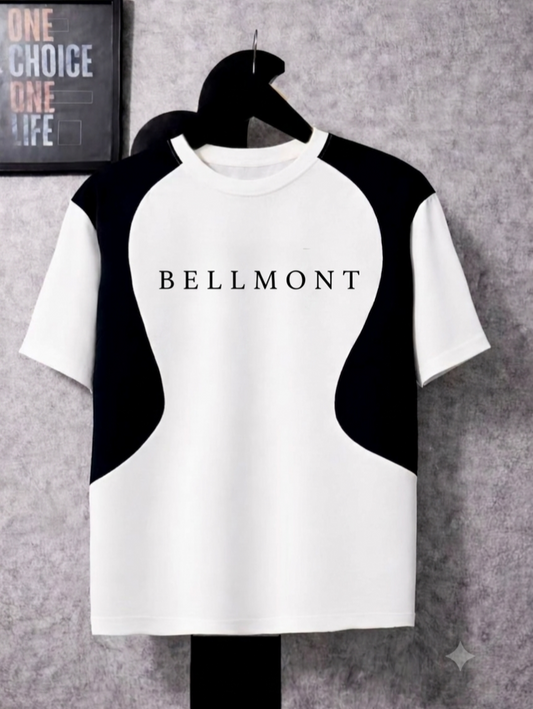 BELLMONT White Oversized Baggy T-Shirt