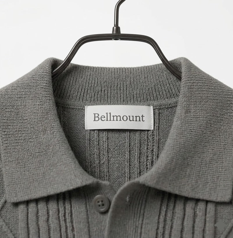 Cable-Knit Polo Cardigan T. Shirt