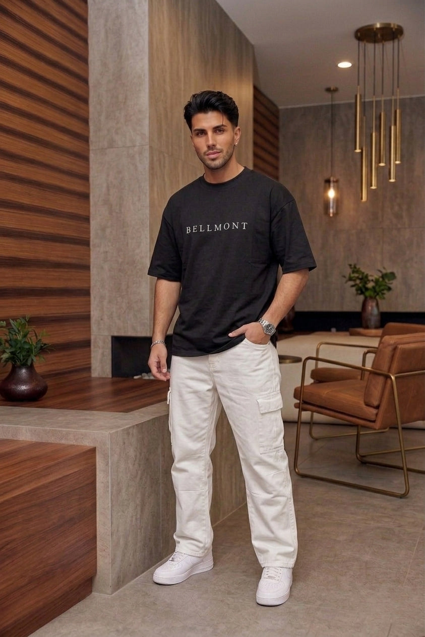 Bellmont Oversized Black Tee