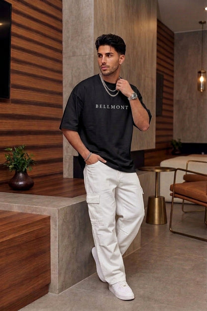 Bellmont Oversized Black Tee