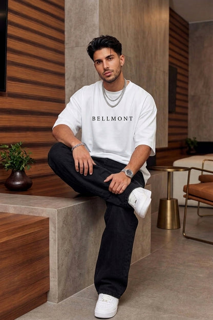 Bellmont Oversized White Tee