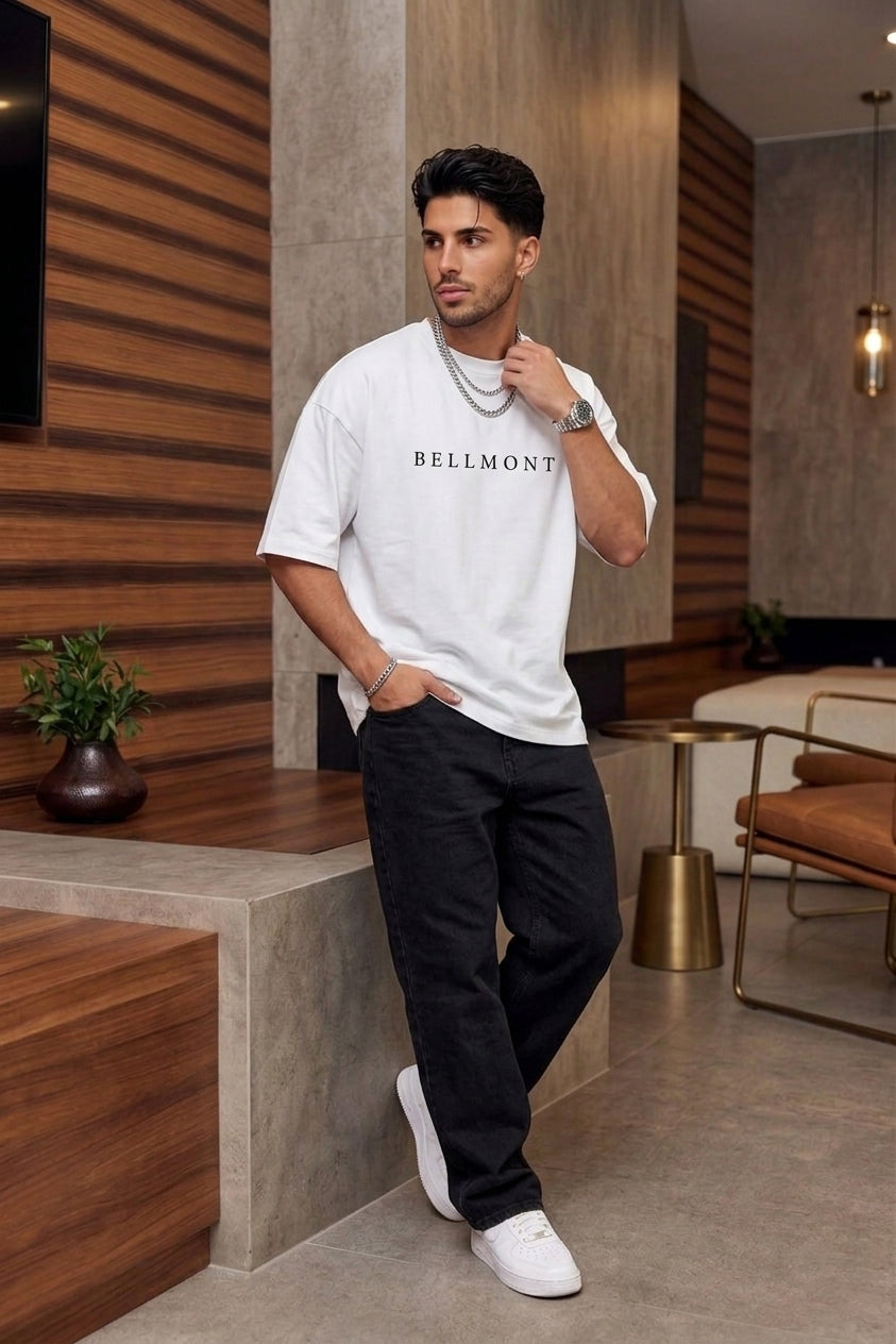 Bellmont Oversized White Tee
